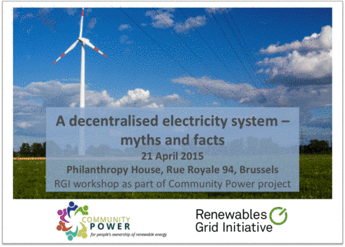 Decentralised Electricity System - Myths and Facts workshop RGI